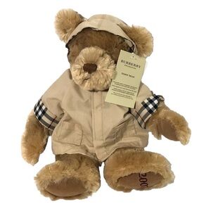BURBERRY Fragrance Teddy Bear Plush Nova Check Rain Jacket 2007